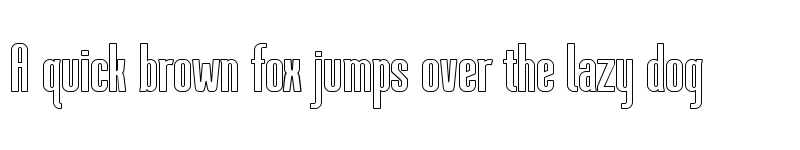 Preview of BROKENZ INLINE font