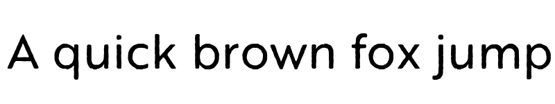 Preview of Brother 1816 Printed Regular font
