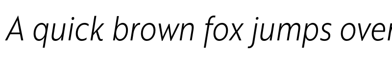 Preview of Brother XS Light Italic font