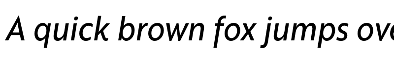 Preview of Brother XS Regular Italic font