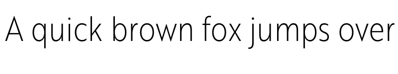 Preview of Brother XS Thin font