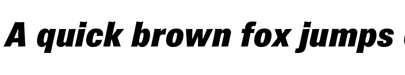 Preview of Brown Pro Black Italic font