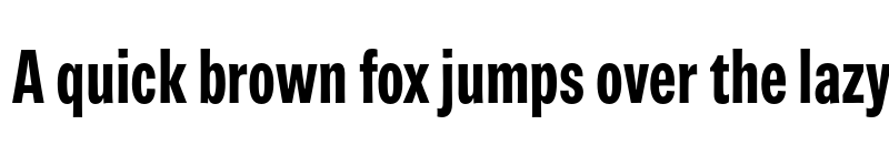 Preview of Brown Pro Extra Bold Condensed font