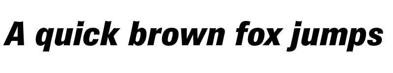 Preview of Brown Pro Extra Bold Italic font