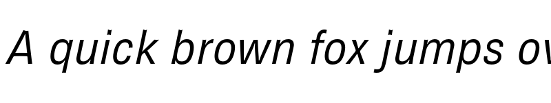 Preview of Brown Pro Regular Italic font