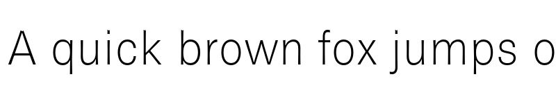 Preview of Brown Pro Thin font