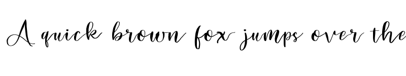Preview of BrownSignature Regular font