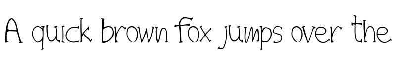 Preview of Broy Kids Regular font