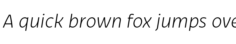 Preview of Bruna Light Italic font