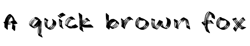 Preview of Brush Mark Regular font