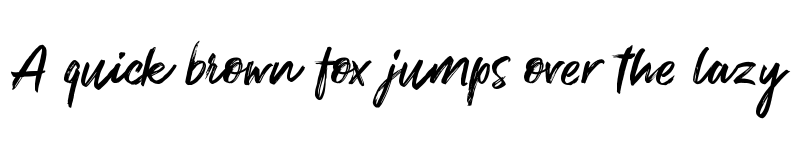 Preview of Brush Marker Regular font