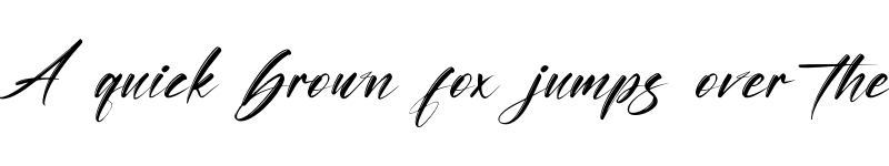 Preview of Brush Signature Regular font