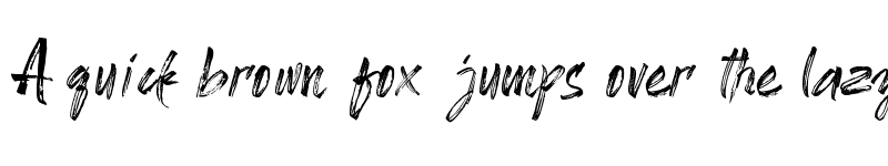 Preview of Brushbress Regular font