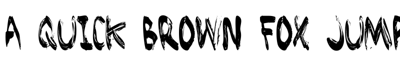 Preview of Brushed Regular font