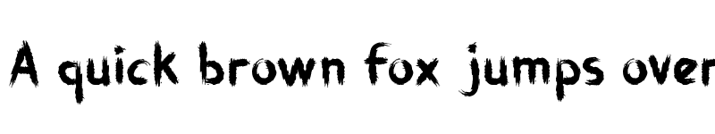 Preview of Brushstroke Horror Regular font
