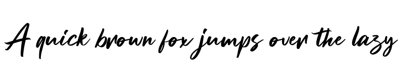 Preview of Brushter Regular font