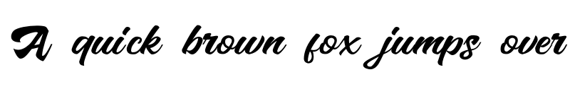 Preview of Brushtina Demo Regular font