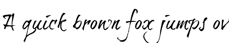 Preview of brushtipTravis brushtipTravis font