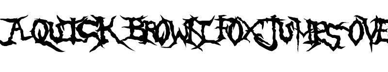 Preview of Brutal Tooth Regular font