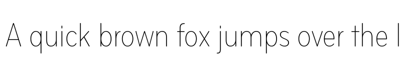 Preview of Bryant Compressed Light font