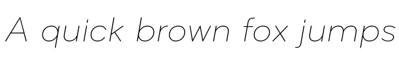 Preview of Bryant Light Italic font