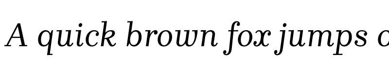 Preview of Brygada 1918 Italic font