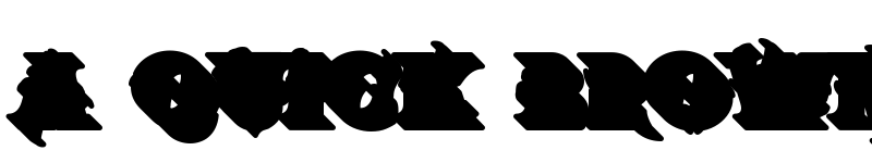 Preview of BTX-Chaos-Made-Shadow Regular font