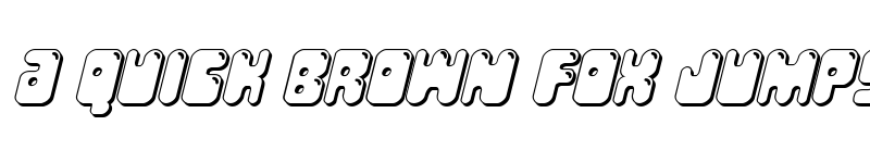 Preview of Bubble Butt 3D Italic Italic font