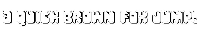 Preview of Bubble Butt 3D Regular font