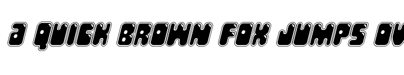 Preview of Bubble Butt Academy Italic Italic font