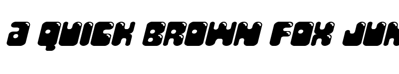 Preview of Bubble Butt Expanded Italic Expanded Italic font