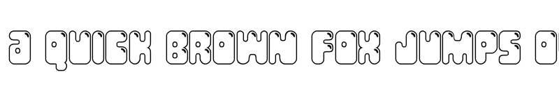 Preview of Bubble Butt Outline Regular font