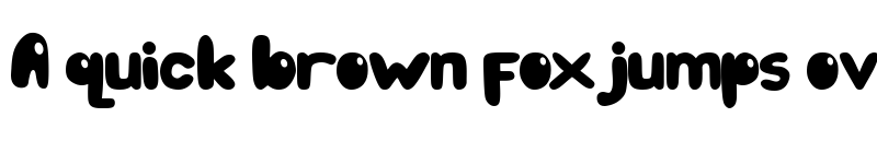 Preview of bubble cute bubble cute font