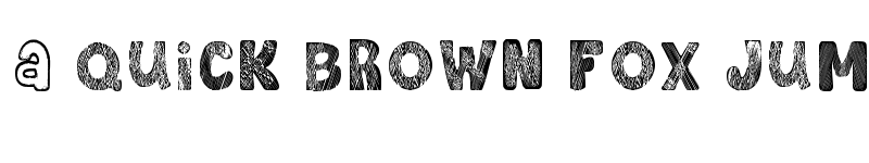 Preview of Bubble Hatch Regular font