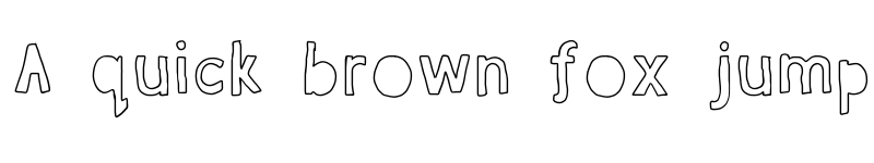 Preview of bubble mim Medium font