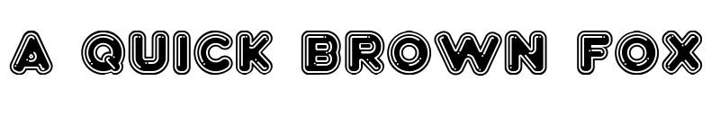 Preview of Bubble3D Regular font