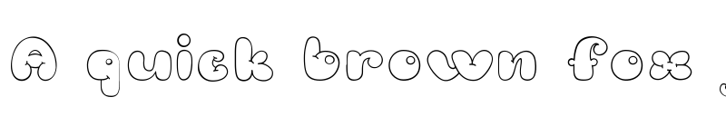 Preview of Bubble_Double Regular font