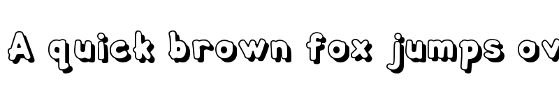 Preview of Bubblee Kids Shadow Regular font