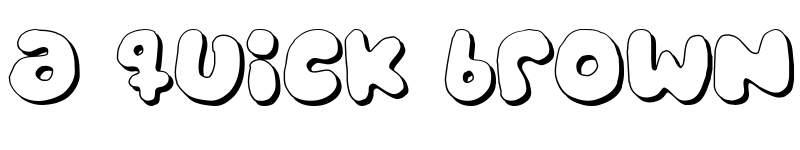 Preview of bubblegums Regular font
