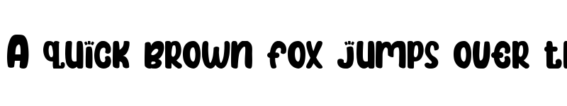 Preview of Bubblekids Regular font