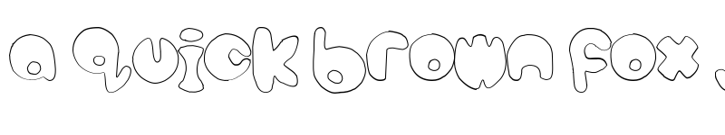 Preview of bubbletea hollow Regular font