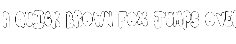 Preview of BubbleYums Regular font