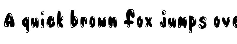 Preview of Bubblez Regular font