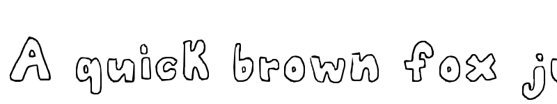 Preview of bubblii Regular font