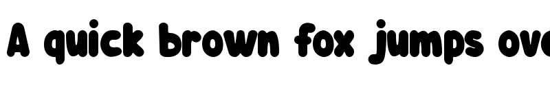 Preview of Bubbly-Soda Regular font