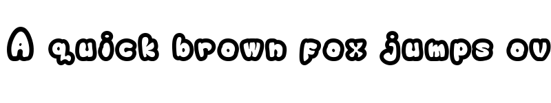 Preview of Bublo Bold font