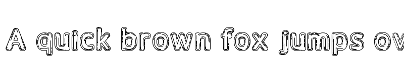 Preview of BUBU_outline outline font