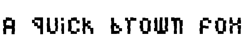 Preview of BuggedBit Medium font