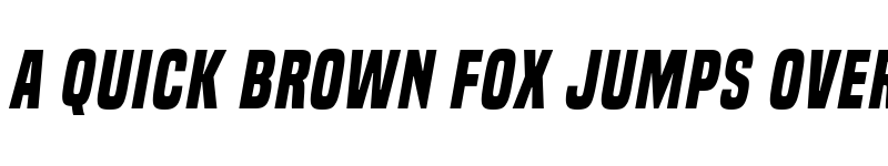 Preview of Built Titling Bold Italic font