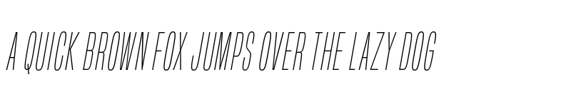 Preview of Built Titling ExtraLight Italic font